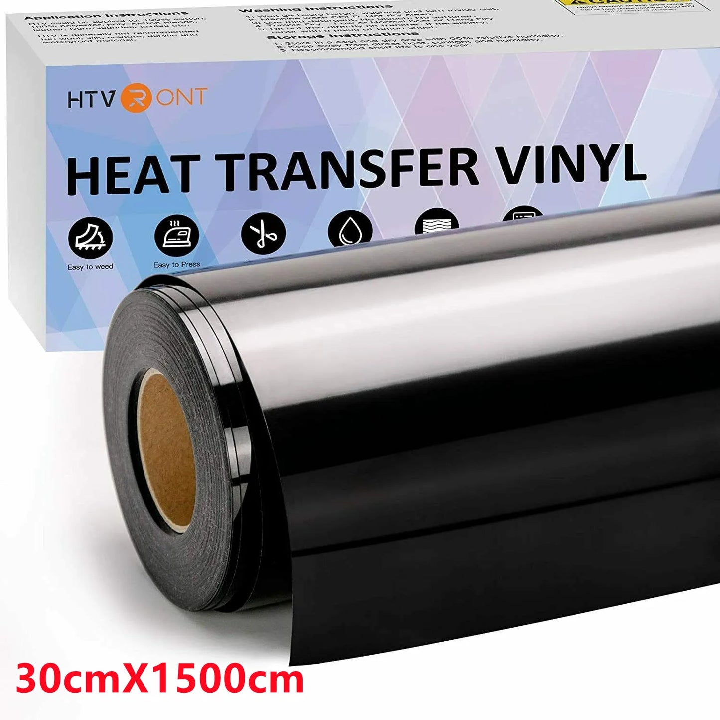 12"X50ft/30x1500cm PU Heat Transfer Vinyl Roll