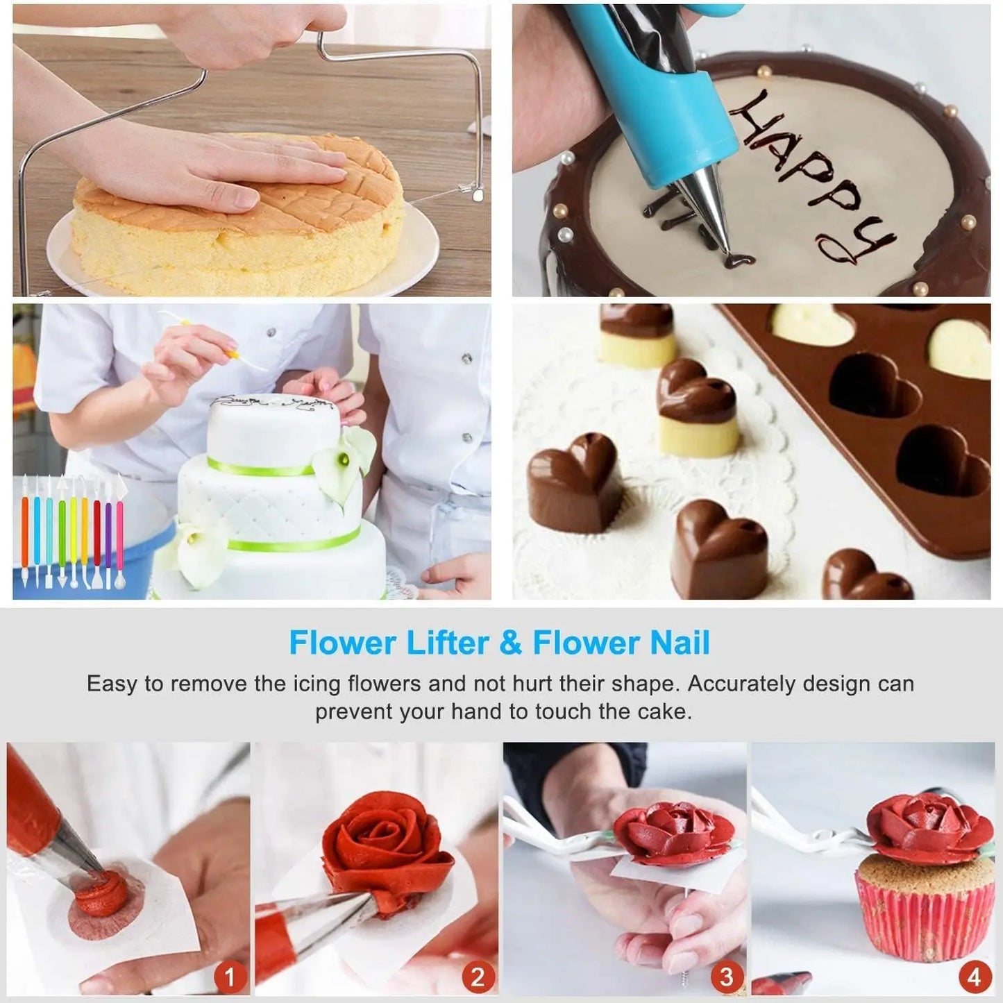 390PCS Cake Decorating Supplies Kit