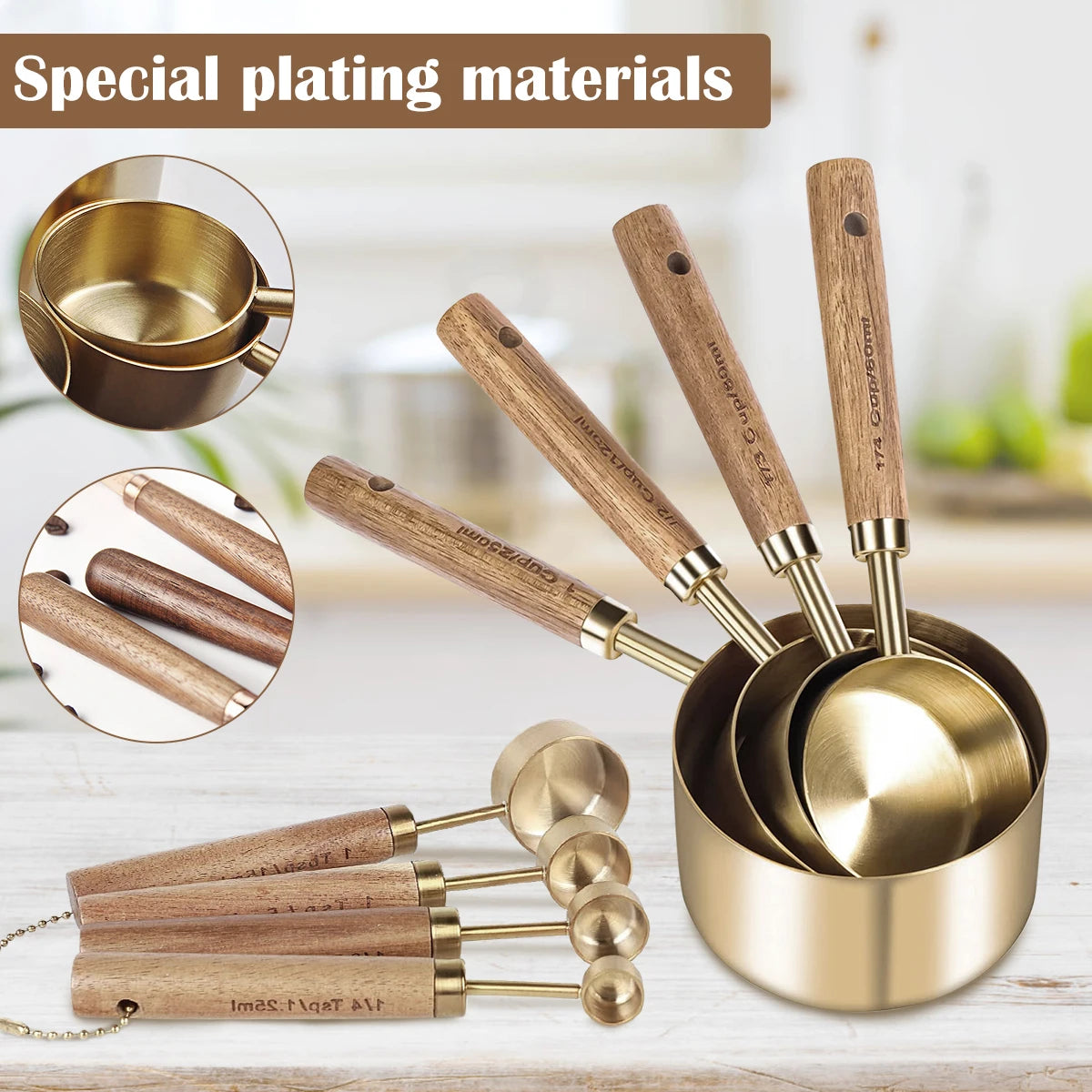 8/16Pcs Stainless Steel Measuring Spoon Set