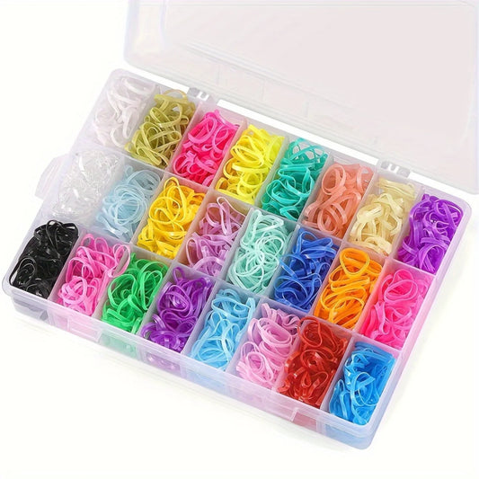 Jewelry Making Kit - 24-Compartment Rubber Band Organizer