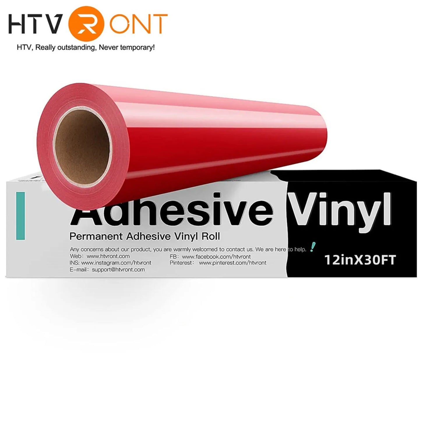 12"X30ft/30x900cm Multi Colors Permanent Adhesive Vinyl Roll