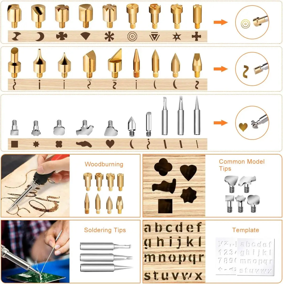 Professional Wood Burning Tool Kit